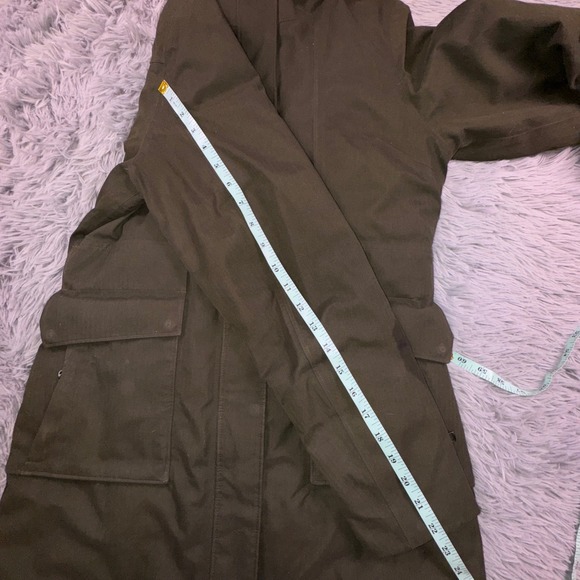 The North Face Winter Coat Women's Small Arctic ii Parka 550 Down Green Fur Hood - Picture 13 of 16